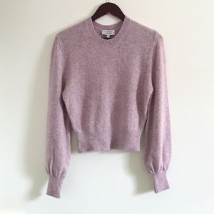 & Other Stories Purple Cropped Sweater